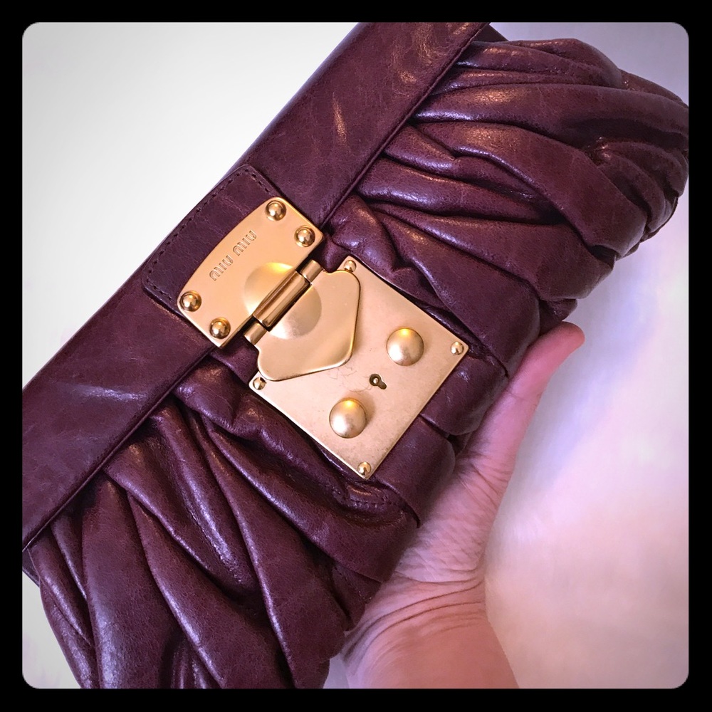 MIU MIU Matelasse Bourdeax Convertible clutch/bag